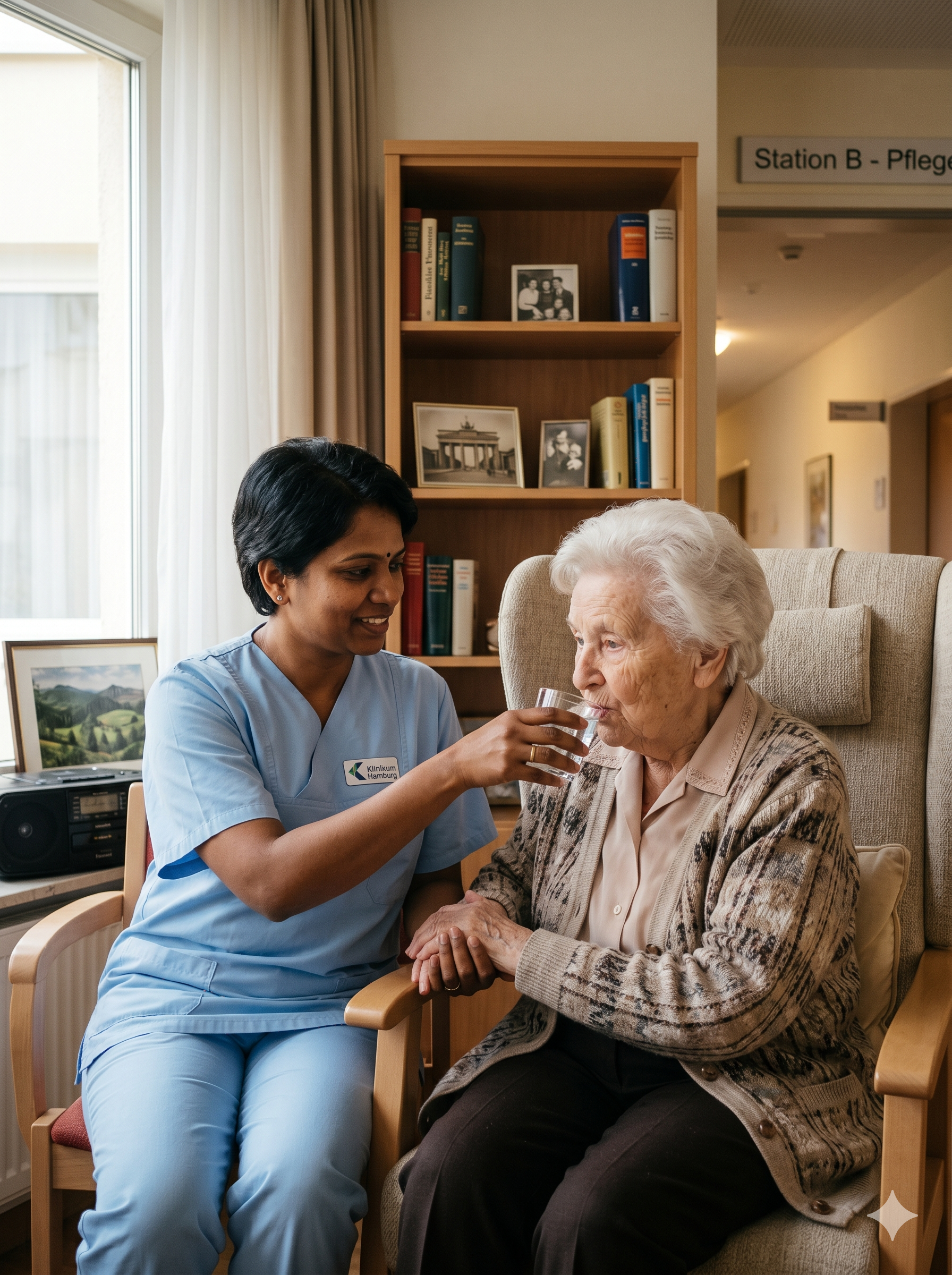 Registered nurse working in a German hospital